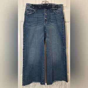 Time and Tru Blue Flare Wide Leg Jeans